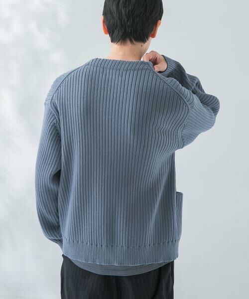 URBAN RESEARCH / アーバンリサーチ カーディガン・ボレロ | new basic COTTON CASHMERE WIDE RIB CARDIGAN | 詳細9