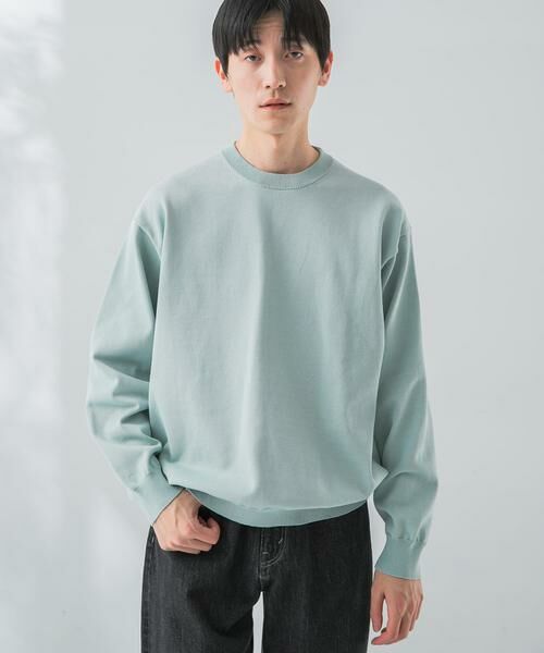 URBAN RESEARCH / アーバンリサーチ ニット・セーター | ガス焼きシルケットクルーネック | 詳細5