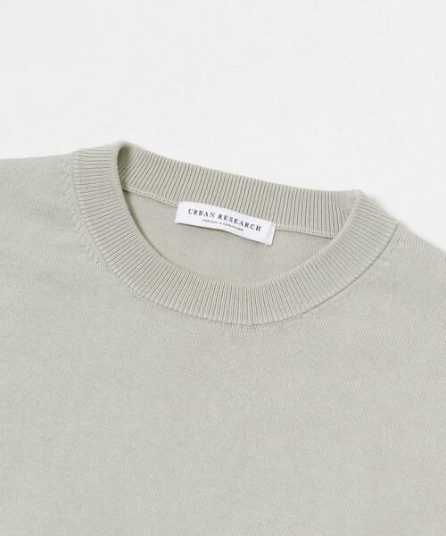 URBAN RESEARCH / アーバンリサーチ ニット・セーター | ガス焼きシルケットクルーネック | 詳細16