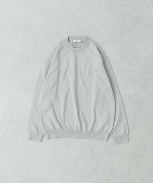 URBAN RESEARCH/アーバンリサーチ ガス焼きシルケットクルーネック グレー L