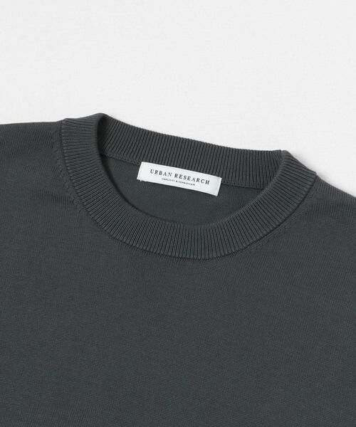 URBAN RESEARCH / アーバンリサーチ ニット・セーター | ガス焼きシルケットクルーネック | 詳細20