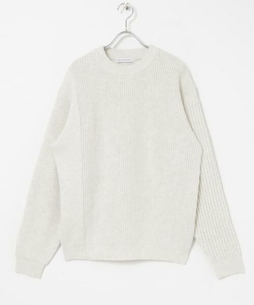 URBAN RESEARCH/アーバンリサーチ クレイジーパターンニット オフホワイト M