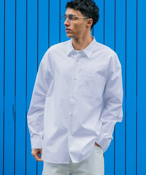 URBAN RESEARCH/アーバンリサーチ new basic THOMAS MASON OVER SHIRTS ホワイト M URBAN RESEARCH/アーバンリサーチ new basic THOMAS MASON OVER SHIRTS ホワイト M