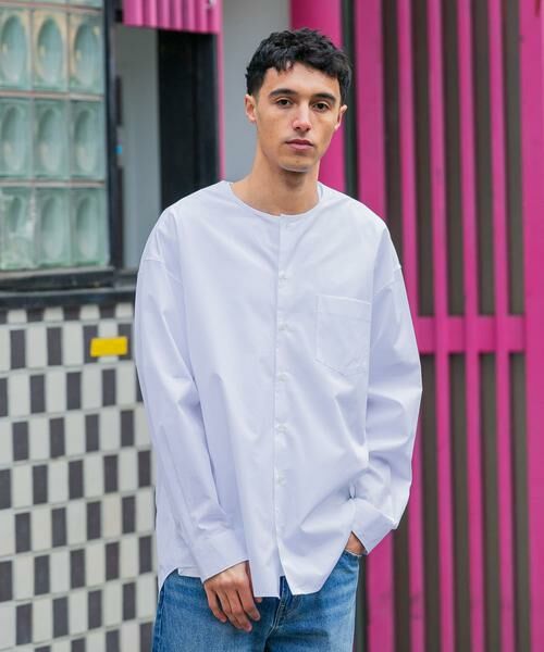 URBAN RESEARCH / アーバンリサーチ シャツ・ブラウス | new basic THOMAS MASON NOCOLLAR SHIRTS | 詳細1