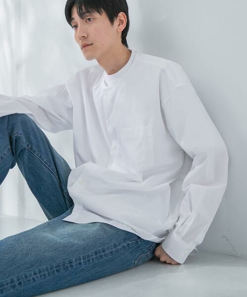 URBAN RESEARCH / アーバンリサーチ シャツ・ブラウス | new basic THOMAS MASON NOCOLLAR SHIRTS | 詳細12