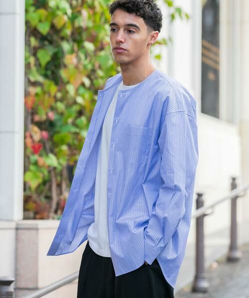 URBAN RESEARCH / アーバンリサーチ シャツ・ブラウス | new basic THOMAS MASON NOCOLLAR SHIRTS | 詳細16
