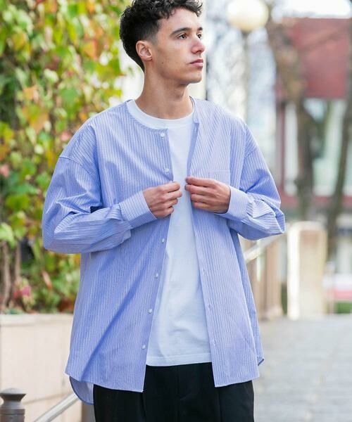 URBAN RESEARCH / アーバンリサーチ シャツ・ブラウス | new basic THOMAS MASON NOCOLLAR SHIRTS | 詳細17