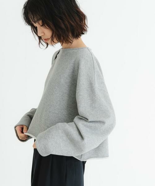 URBAN RESEARCH / アーバンリサーチ スウェット | 『MADE IN JAPAN』ショート丈カットオフスウェット | 詳細15