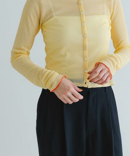 URBAN RESEARCH / アーバンリサーチ カーディガン・ボレロ | 『MADE IN JAPAN』シアーテレコショートカーディガン | 詳細1