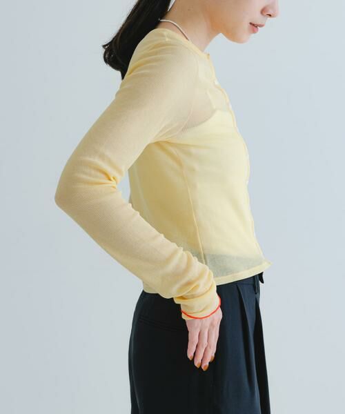 URBAN RESEARCH / アーバンリサーチ カーディガン・ボレロ | 『MADE IN JAPAN』シアーテレコショートカーディガン | 詳細2