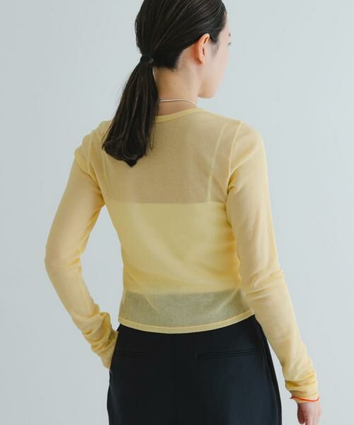 URBAN RESEARCH / アーバンリサーチ カーディガン・ボレロ | 『MADE IN JAPAN』シアーテレコショートカーディガン | 詳細3