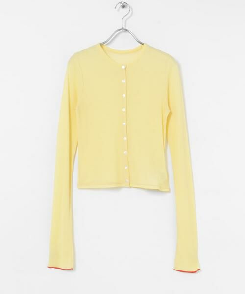 URBAN RESEARCH / アーバンリサーチ カーディガン・ボレロ | 『MADE IN JAPAN』シアーテレコショートカーディガン | 詳細8
