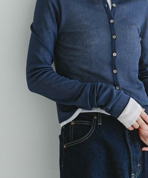 URBAN RESEARCH / アーバンリサーチ カーディガン・ボレロ | 『MADE IN JAPAN』シアーテレコショートカーディガン | 詳細10