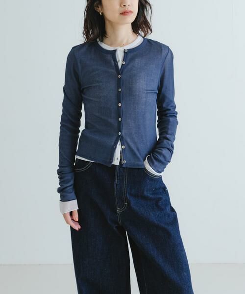 URBAN RESEARCH / アーバンリサーチ カーディガン・ボレロ | 『MADE IN JAPAN』シアーテレコショートカーディガン | 詳細11