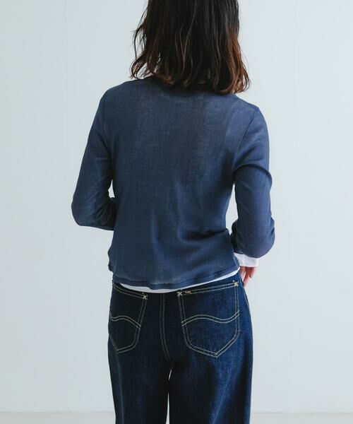 URBAN RESEARCH / アーバンリサーチ カーディガン・ボレロ | 『MADE IN JAPAN』シアーテレコショートカーディガン | 詳細13