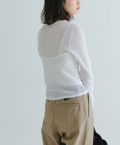 URBAN RESEARCH / アーバンリサーチ カーディガン・ボレロ | 『MADE IN JAPAN』シアーテレコショートカーディガン | 詳細24