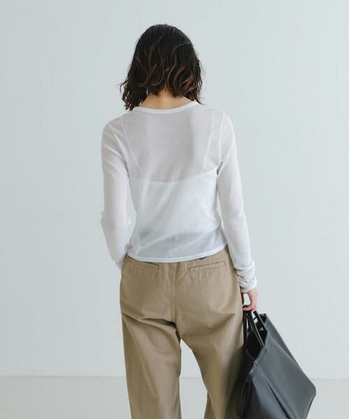 URBAN RESEARCH / アーバンリサーチ カーディガン・ボレロ | 『MADE IN JAPAN』シアーテレコショートカーディガン | 詳細26