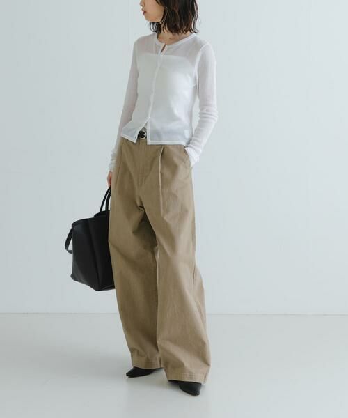 URBAN RESEARCH / アーバンリサーチ カーディガン・ボレロ | 『MADE IN JAPAN』シアーテレコショートカーディガン | 詳細27