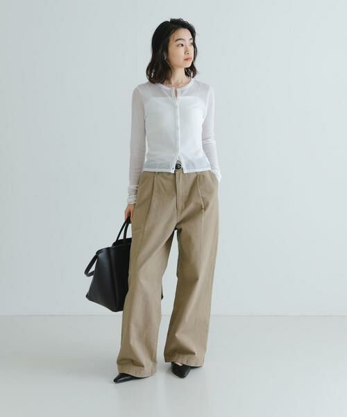 URBAN RESEARCH / アーバンリサーチ カーディガン・ボレロ | 『MADE IN JAPAN』シアーテレコショートカーディガン | 詳細28