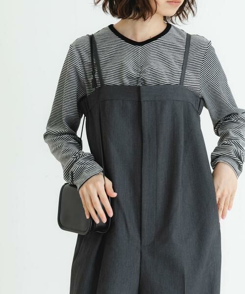 URBAN RESEARCH/アーバンリサーチ 『MADE IN JAPAN』ベロアボーダーシャーリングカットソー ホワイト系その他 FREE