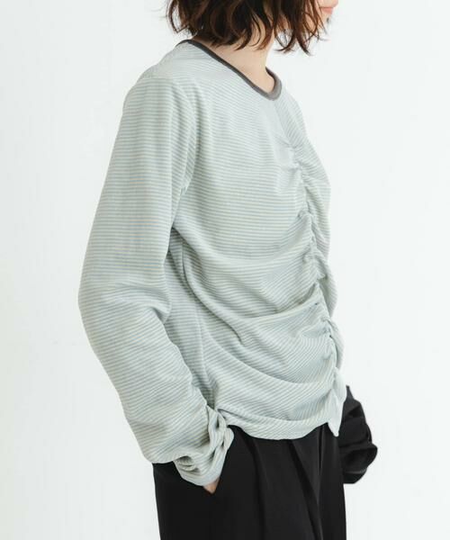 URBAN RESEARCH / アーバンリサーチ Tシャツ | 『MADE IN JAPAN』ベロアボーダーシャーリングカットソー | 詳細11