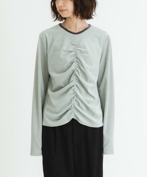 URBAN RESEARCH / アーバンリサーチ Tシャツ | 『MADE IN JAPAN』ベロアボーダーシャーリングカットソー | 詳細17