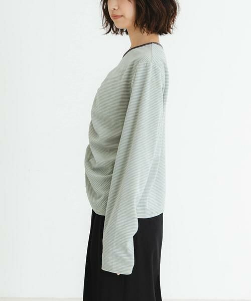 URBAN RESEARCH / アーバンリサーチ Tシャツ | 『MADE IN JAPAN』ベロアボーダーシャーリングカットソー | 詳細18