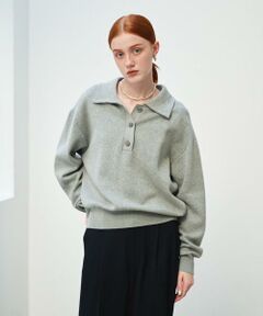 URBAN RESEARCH / アーバンリサーチ ニット・セーター | スウェットライクシャツカラーニット