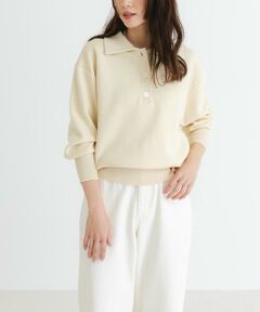 URBAN RESEARCH / アーバンリサーチ ニット・セーター | スウェットライクシャツカラーニット