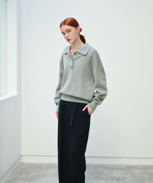 URBAN RESEARCH / アーバンリサーチ ニット・セーター | スウェットライクシャツカラーニット | 詳細16