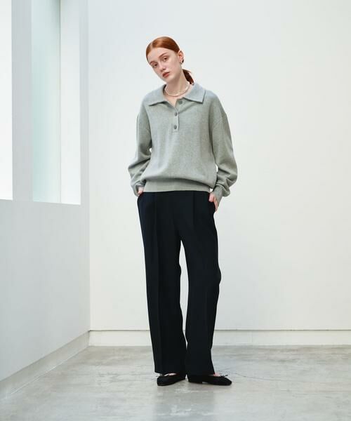 URBAN RESEARCH / アーバンリサーチ ニット・セーター | スウェットライクシャツカラーニット | 詳細17
