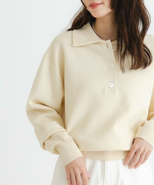 URBAN RESEARCH / アーバンリサーチ ニット・セーター | スウェットライクシャツカラーニット | 詳細26