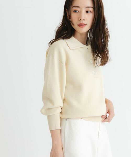 URBAN RESEARCH / アーバンリサーチ ニット・セーター | スウェットライクシャツカラーニット | 詳細27