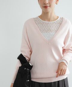 URBAN RESEARCH / アーバンリサーチ チュニック | new basic　カシミヤコットンVネックチュニックニット