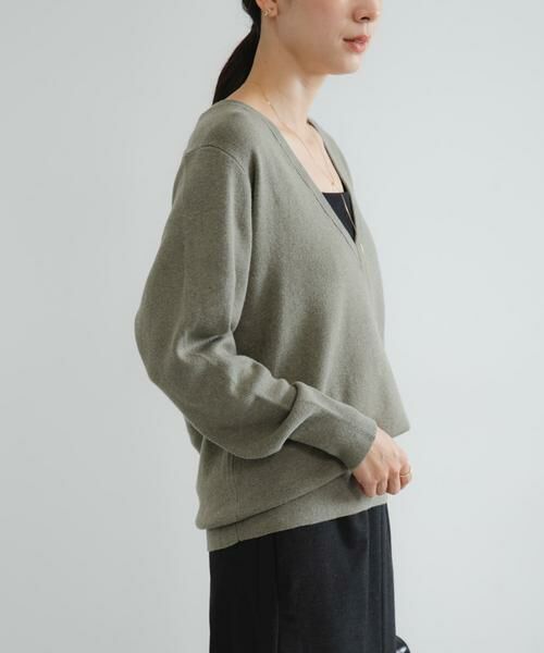 URBAN RESEARCH / アーバンリサーチ チュニック | new basic　カシミヤコットンVネックチュニックニット | 詳細2