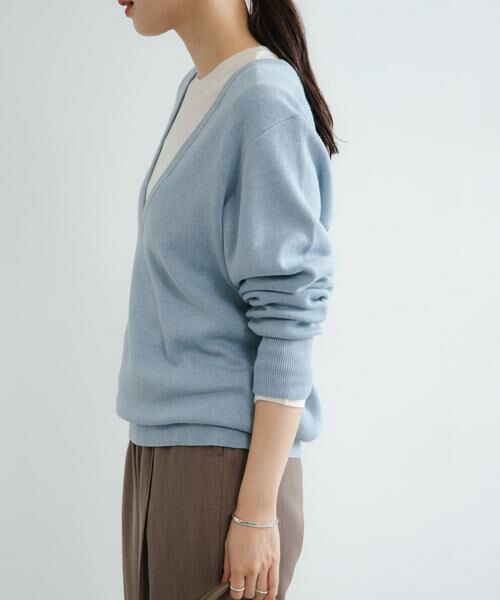 URBAN RESEARCH / アーバンリサーチ チュニック | new basic　カシミヤコットンVネックチュニックニット | 詳細11