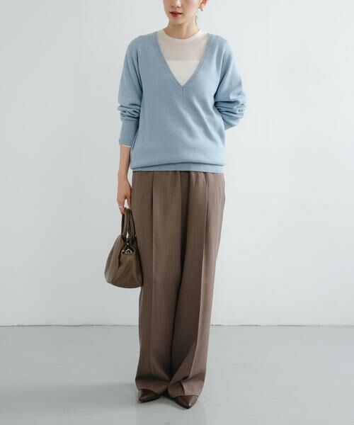 URBAN RESEARCH / アーバンリサーチ チュニック | new basic　カシミヤコットンVネックチュニックニット | 詳細15