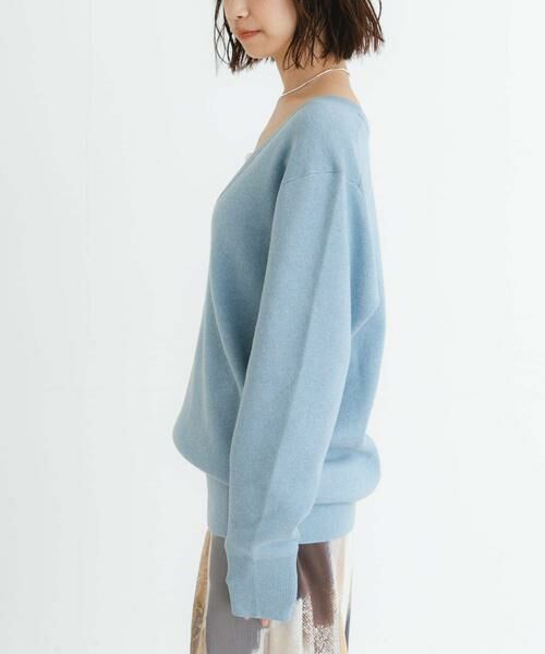 URBAN RESEARCH / アーバンリサーチ チュニック | new basic　カシミヤコットンVネックチュニックニット | 詳細18