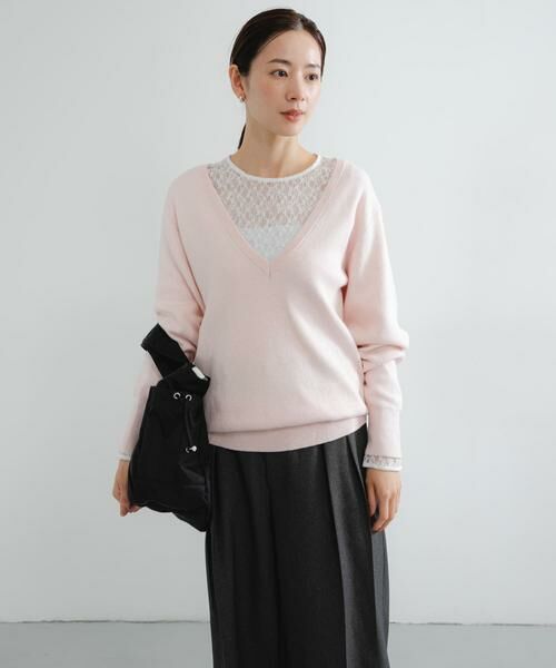 URBAN RESEARCH / アーバンリサーチ チュニック | new basic　カシミヤコットンVネックチュニックニット | 詳細29