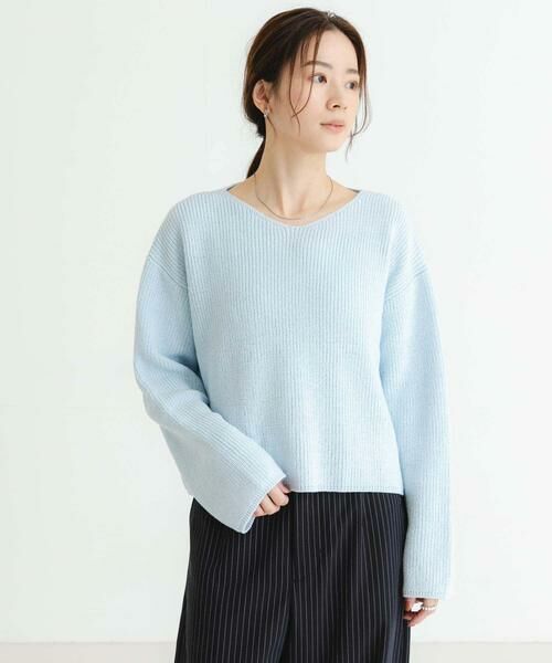 URBAN RESEARCH / アーバンリサーチ ニット・セーター | テープヤーンVネック畦ニット | 詳細1