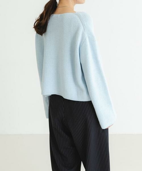 URBAN RESEARCH / アーバンリサーチ ニット・セーター | テープヤーンVネック畦ニット | 詳細3