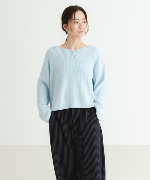 URBAN RESEARCH / アーバンリサーチ ニット・セーター | テープヤーンVネック畦ニット | 詳細6