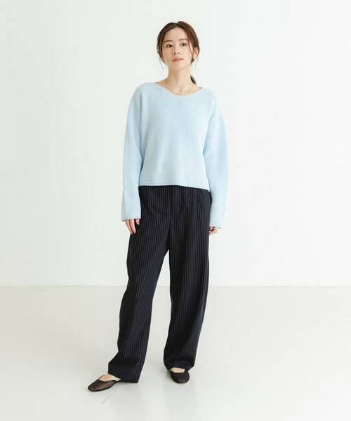 URBAN RESEARCH / アーバンリサーチ ニット・セーター | テープヤーンVネック畦ニット | 詳細7
