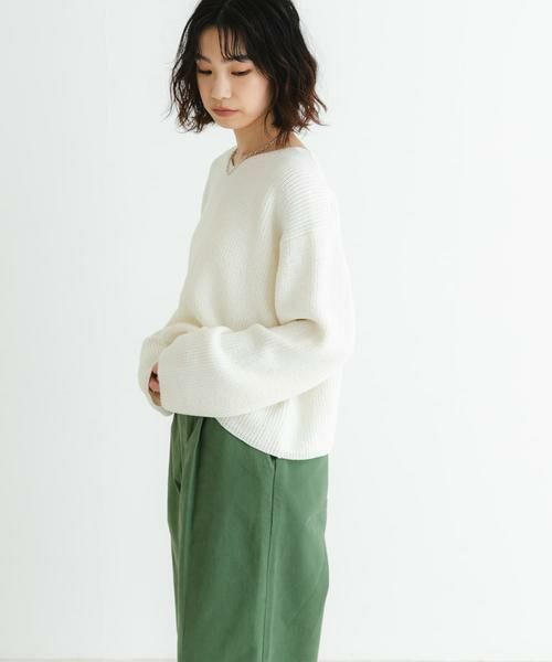 URBAN RESEARCH / アーバンリサーチ ニット・セーター | テープヤーンVネック畦ニット | 詳細13