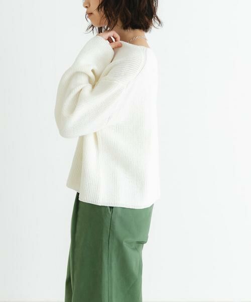 URBAN RESEARCH / アーバンリサーチ ニット・セーター | テープヤーンVネック畦ニット | 詳細15