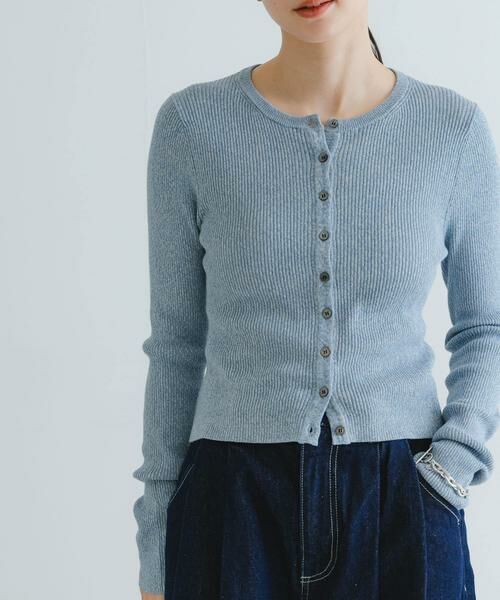 URBAN RESEARCH / アーバンリサーチ ニット・セーター | UR TECH メランジコットンカーディガン | 詳細1