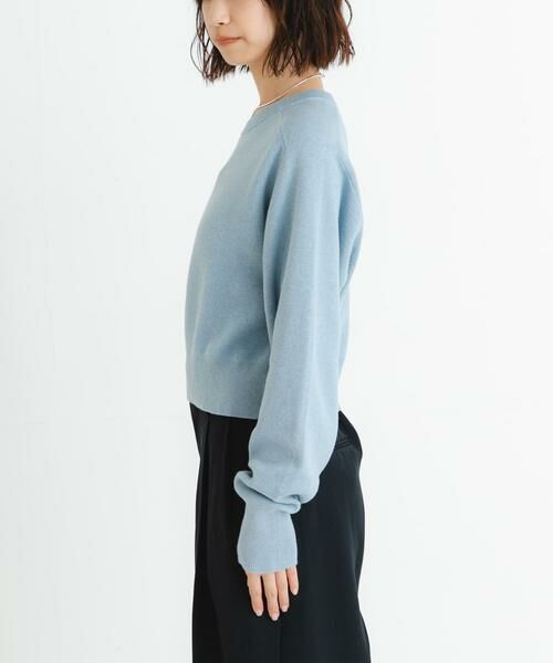 URBAN RESEARCH / アーバンリサーチ ニット・セーター | new basic　カシミヤコットンクルーネックニット | 詳細18