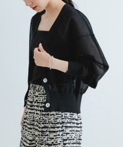 URBAN RESEARCH / アーバンリサーチ カーディガン・ボレロ | new basic　リネン混スポンディッシュニットカーディガン