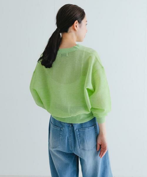 URBAN RESEARCH / アーバンリサーチ カーディガン・ボレロ | new basic　リネン混スポンディッシュニットカーディガン | 詳細4