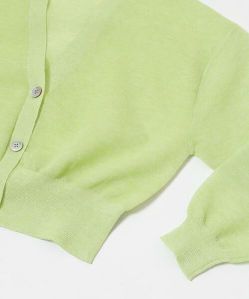 URBAN RESEARCH / アーバンリサーチ カーディガン・ボレロ | new basic　リネン混スポンディッシュニットカーディガン | 詳細9
